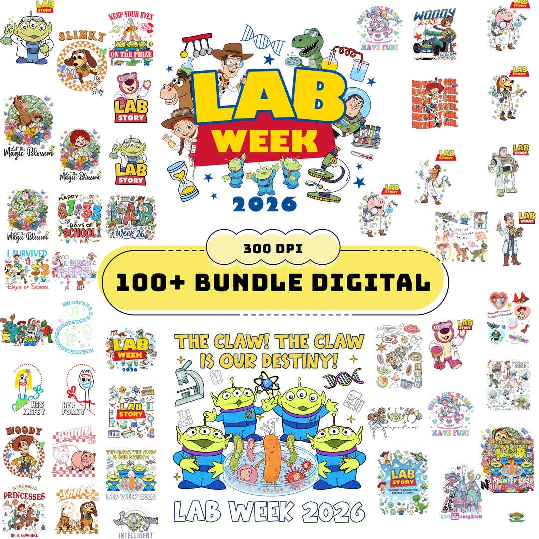 100+ Bundle Lab Story PNG Bundle, Lab Week 2026 Group Shirt Designs ...