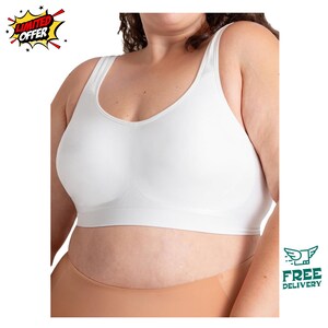 Seamless Wireless Bra Natural Lift, Supportive Bralette, Polyamide-Elastane Comfort