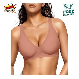 Deep V Bra - Etsy Deep V Bra - Etsy