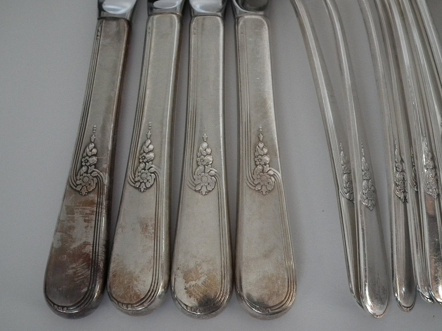 Silverware flatware set Holmes Edwards Inlaid I S 52 Etsy