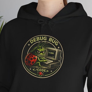 Felpa divertente da programmatore, pullover con umorismo sulla programmazione, regalo per sviluppatori, maglione da nerd, abbigliamento tecnologico, debug, patch per bug, codice informatico retrò