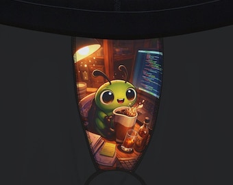 Boxer divertenti da uomo, regalo per programmatore, intimo umoristico da programmatore, boxer originali, regalo scherzoso, piccolo insetto