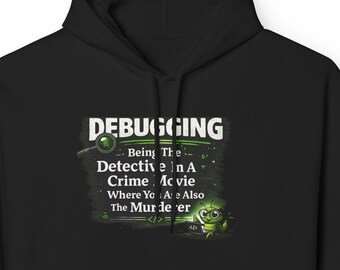 Sweat à capuche programmeur drôle, pull codage humour, cadeau développeur, sweat à capuche nerd, cadeau tech, sweat à capuche débogage détective