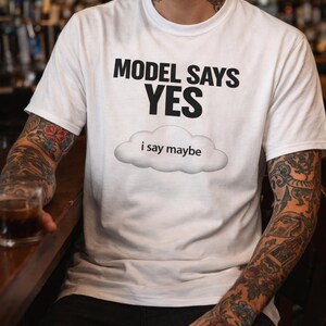 Koszulka programisty z napisem „Komputer mówi tak, mówię może” | Koszulka programisty