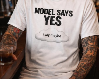 Nerdy 'Computer Says Yes I Say Maybe' Programmer T-Shirt | Coder Tee