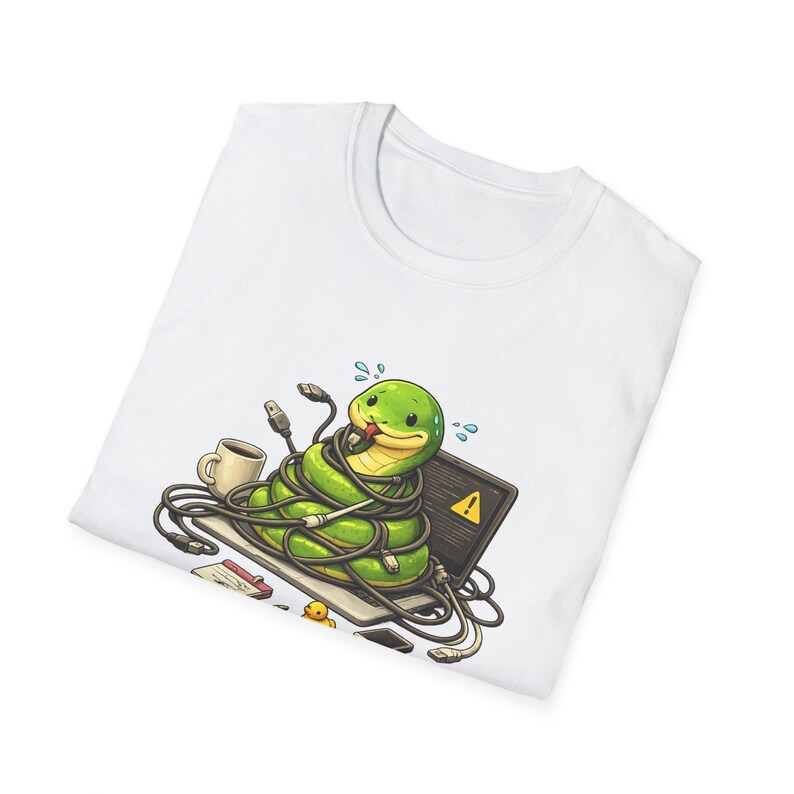 Funny Python Debugging T-Shirt, Programmer Shirt, Coding Humor Tee, Software Developer Gift, Snake Coding Shirt, Debugging Life Tee image 5