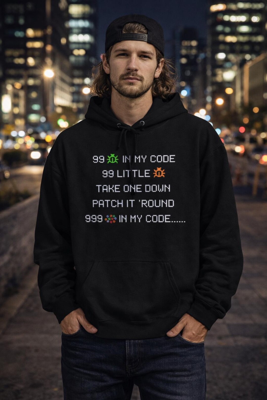 Programmer Hoodie, 99 Bugs in Code, Coding Humor, Developer Tech ...