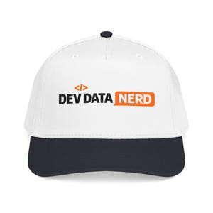 Czapka baseballowa Dev Data Nerd | logo programisty kodera | czapka techniczna zdjęcie 3