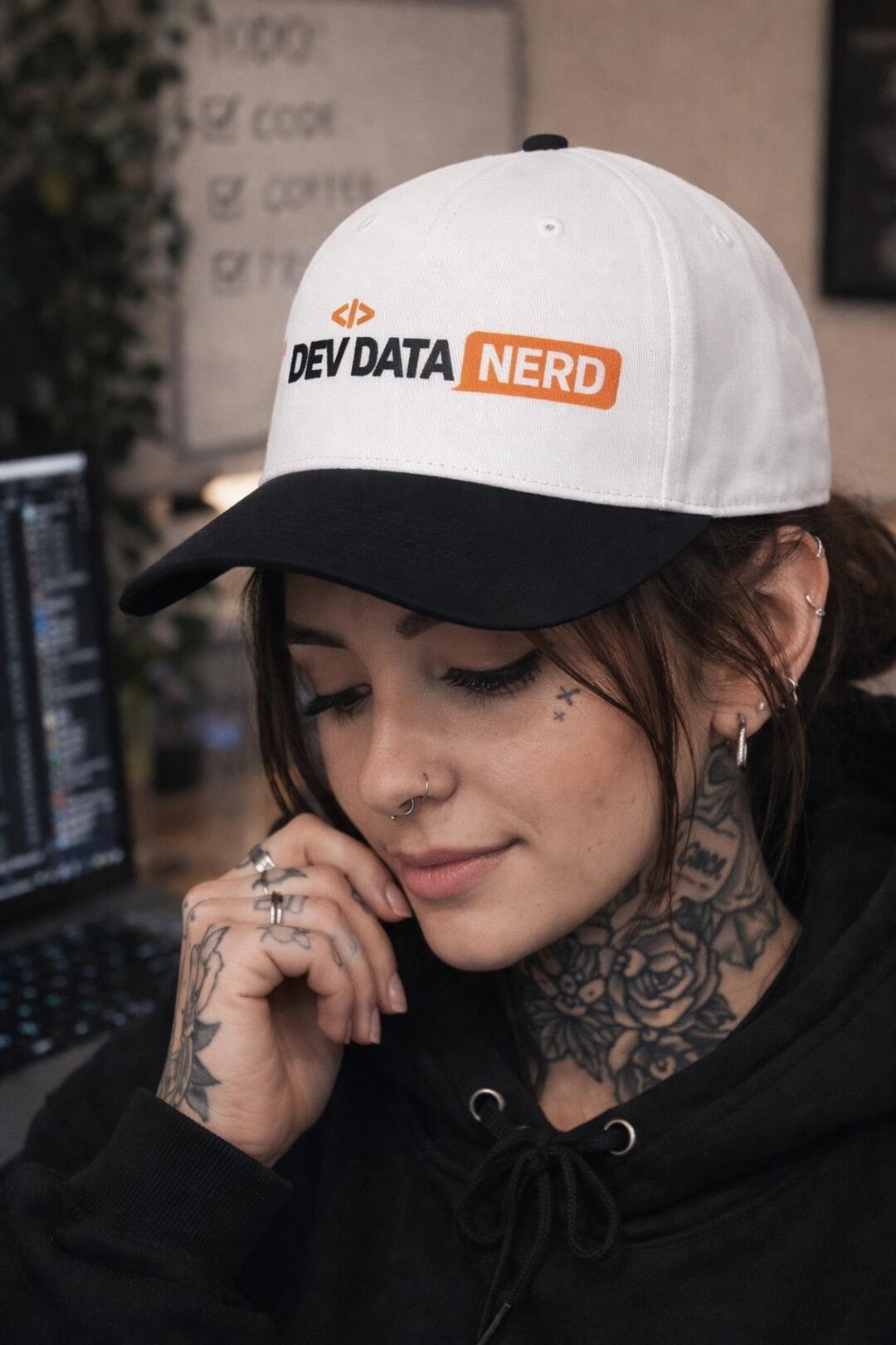 Dev Dat Dev Data Nerd Baseball Cap | Programmer Coder Logo | Tech Hat - Etsy