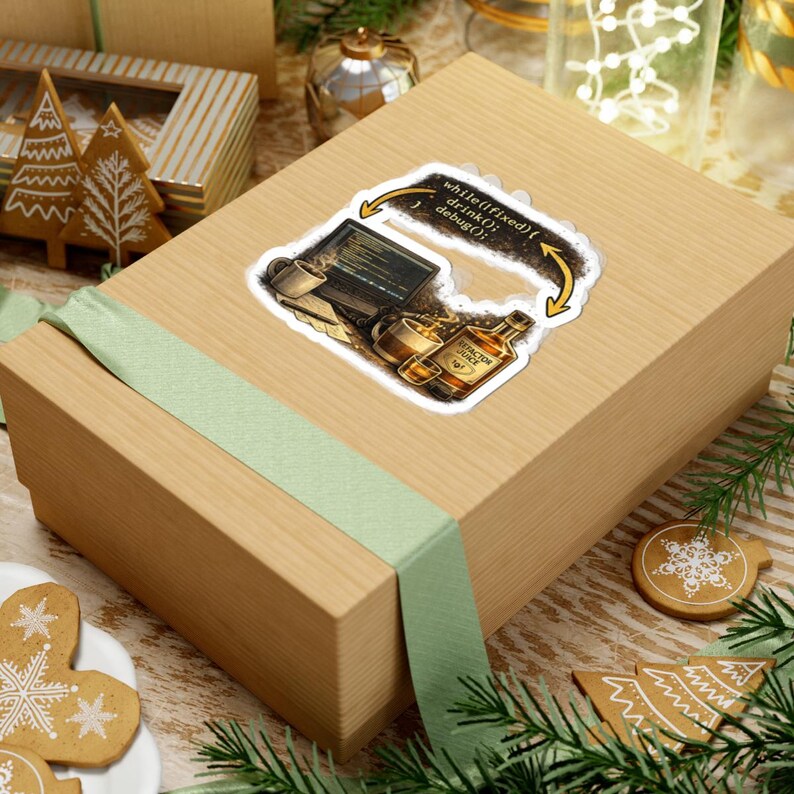 Funny Programmer Sticker, Coding Humor Laptop Sticker, Developer Gift, Nerd Sticker, Refactor Juice Programmer Sticker image 6