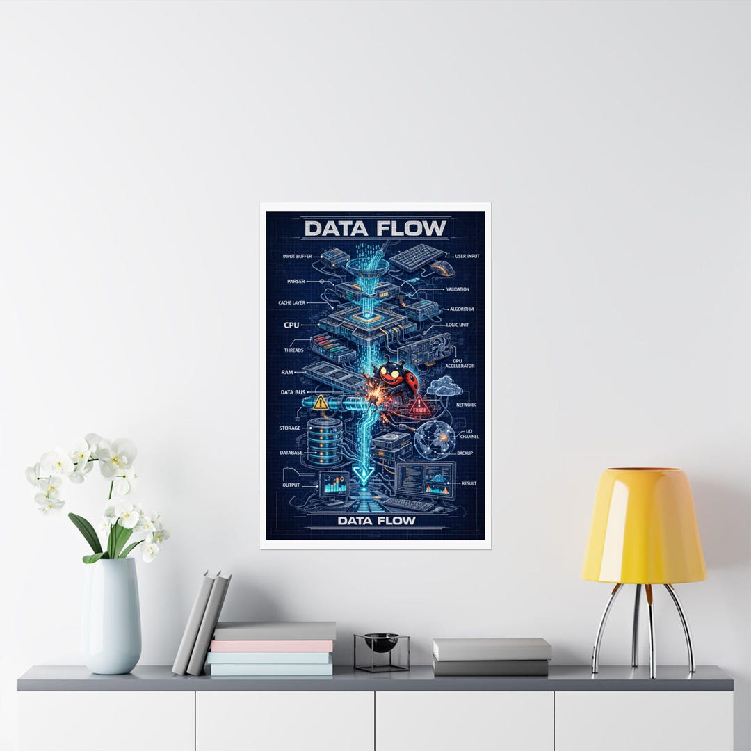 Programmer Wall Art Poster, Coding Decor Print, Developer Gift, Tech ...