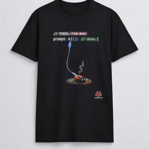 Lustiges Programmierer T-Shirt, Programmierer T-Shirt, Programmierer Geschenk, Nerd Shirt, Tech Geschenk, AI Prompt Hacker T-Shirt