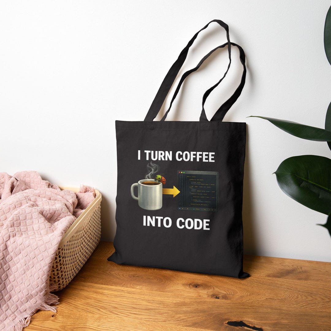 Keymat Bag Coder Funny Programmer Tote Bag, Coding Humor Bag, Developer Gift, Nerd Tote ...