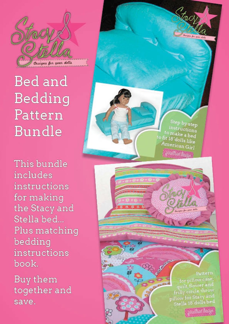 Bed and Bedding Pattern Bundle. Instructions for Making a Bed Etsy