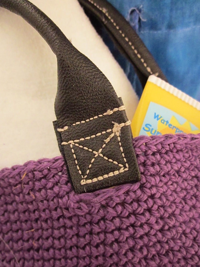 Beach Tote With Vinyl Handles Crochet PDF Pattern for 18 Inch - Etsy
