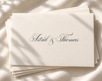 Custom Addressed Wedding Envelopes | Ivory A7 Guest Name & Address Printing