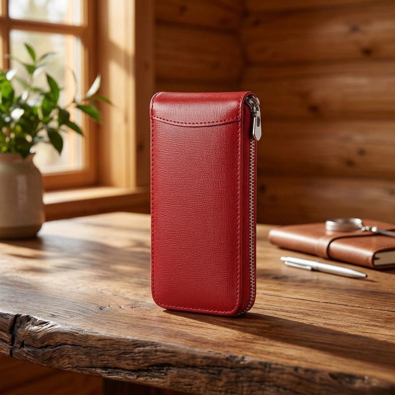Do Not Store Boxes Sign Handmade Leather Watch Organizer Box With Card Slot, Multifunctional ...