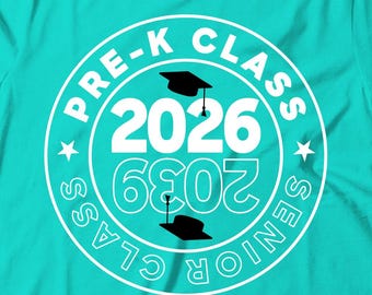 Pre-K Class 2026 | Senior Class 2039 | Class of 2039 svg | PNG Dtf eps | Cricut Cut File | Kindergarten shirt | PreK Graduation | Congrats