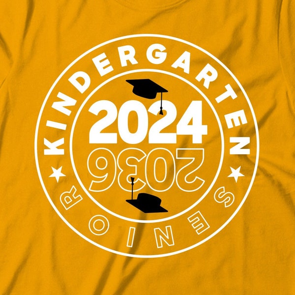 Kindergarten 2024 | Senior 2036 | Senior Class | Graduation | PNG eps DXF | Cricut Cut File | Kindergarten T Shirt | Senior svg