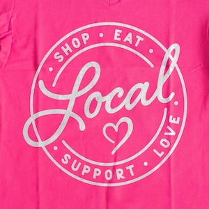 Magasinez les SVG local | Magasinez les Petit | Soutenir les petites entreprises | J'adore les produits locaux | Alimentation | PNG Dtf eps |  Fichier de coupe Cricut | T-shirt local | Sticker