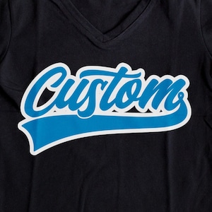 Custom Baseball Swoosh | Layered | Name Cut File | School Team Mascot SVG | Custom svg | PNG DXF eps | Sports Mom | Team Name | Jersey svg