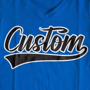 Swoosh da baseball personalizzato / Doppio strato / File di taglio del nome / Squadra scolastica SVG / SVG personalizzato / PNG Dtf eps / File di taglio sportivo / Sublimazione png