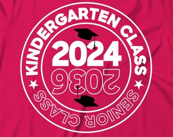 Kindergarten Class 2024 | Senior Class 2036 | Senior Class | Graduation | PNG eps DXF | Cricut Cut File | Kindergarten T Shirt | Senior svg