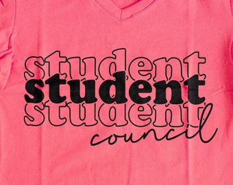 Stacked Student Council SVG | School Spirit Shirt | Student Council | Dtf eps PNG | Cricut Cut File | Digital Download | High School | Stuco