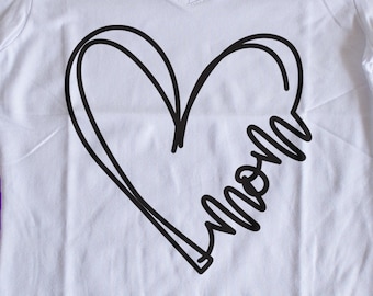 Download Mom Heart Svg Etsy