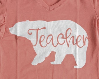 Download Teacher Bear Svg Etsy