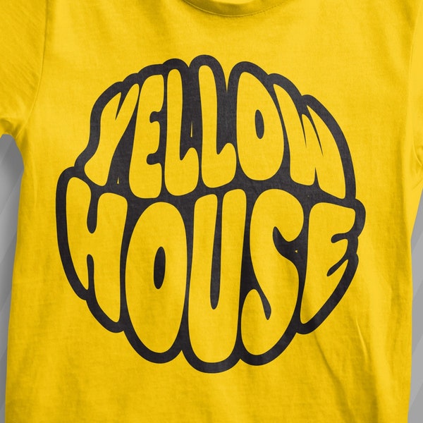 Bubble Yellow House Color Circle | School Spirit | House Color SVG | PNG eps DXF | Cricut Cut File | Team Color | Silhouette | Teacher Shirt