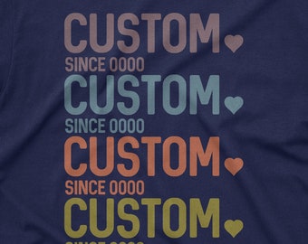 Custom Dad Since Year svg | Father's Day | Husband Daddy Hero Legend | Daddy svg | Dad shirt | Cricut Cut File | Dtf eps PNG | Grunge