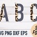 Blue Leopard Print SVG | Svg Letters | Cricut Font | PNG Letters ...