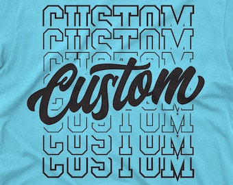 School Mascot Stacked Script | Echo Font | Custom SVG | Dtf eps PNG | Digital Download | School Spirit svg | Echo Font | Baseball | Football