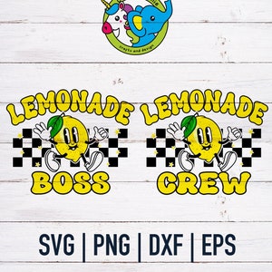 Limonadekraam bemanning SVG | DTF-afdrukbestand | Cricut gesneden bestand | Silhouet DTF | Digitale png-download | Limonadehouder baas | Zomerplezier