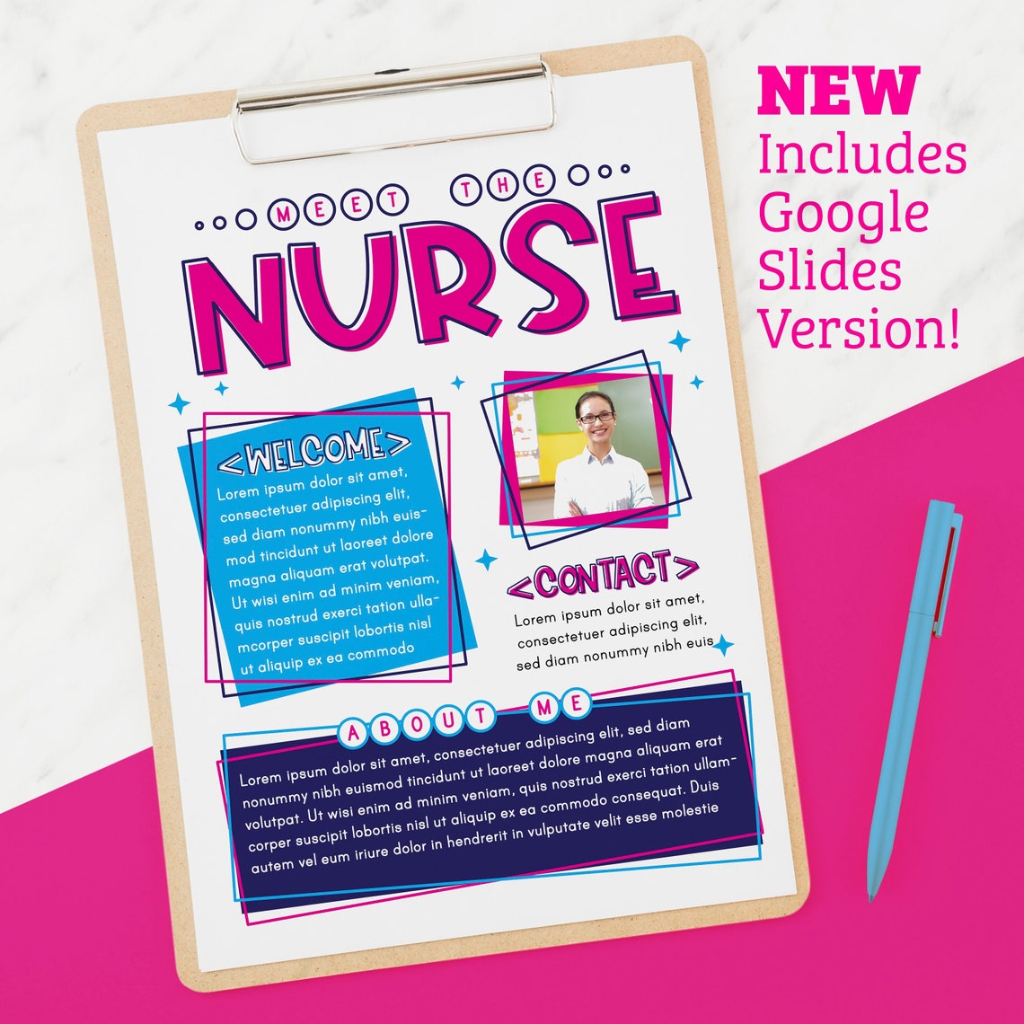 Meet the Nurse Flyer Bonus Sign In Sheet Google Slides Etsy