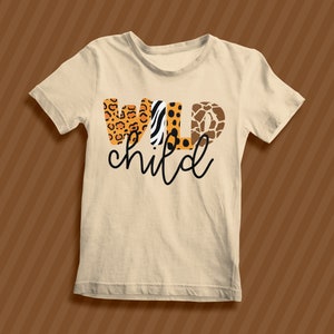 Wild Child Animal Print Tiger Zebra Giraffe Leopard PNG - Etsy