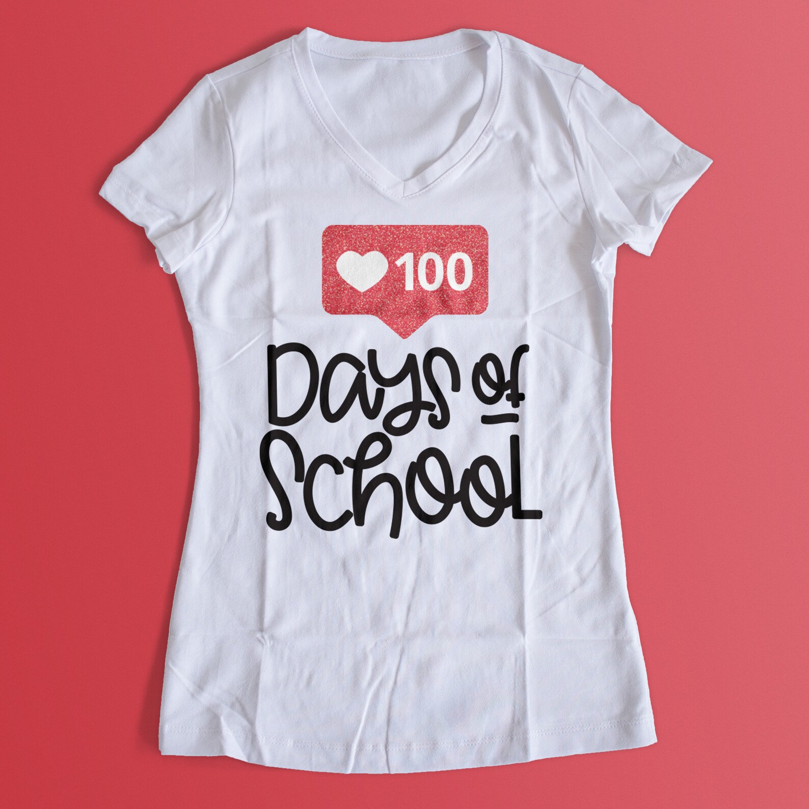 100 Likes for 100 Days of School PNG DXF SVG Cut File - Etsy