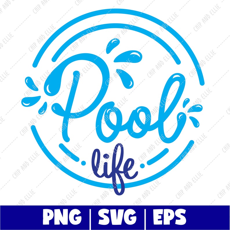 Pool Life PNG EPS SVG Cut File Digital File TShirt Art Etsy