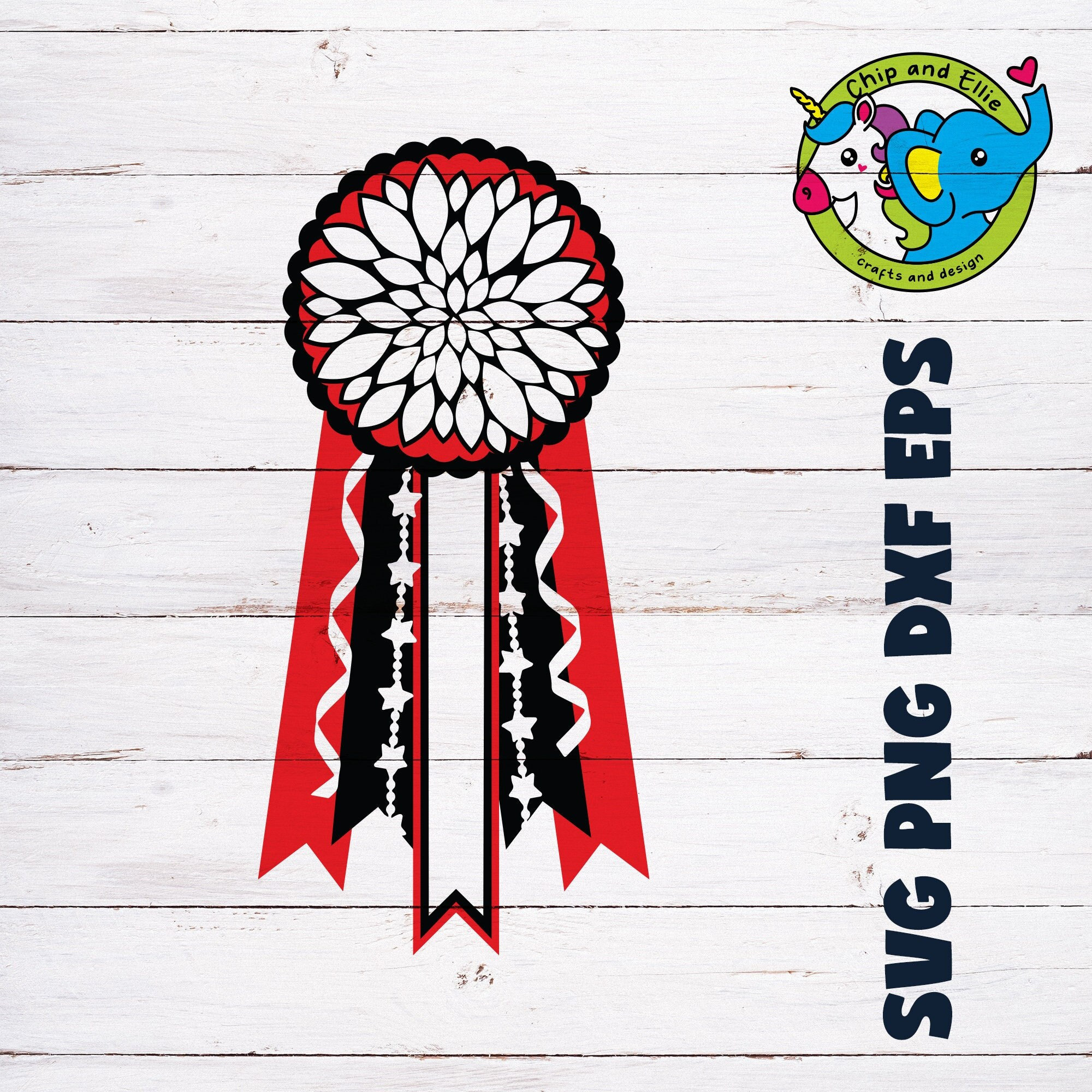 Red Black Homecoming Mum SVG | Add Own Name Team | Football