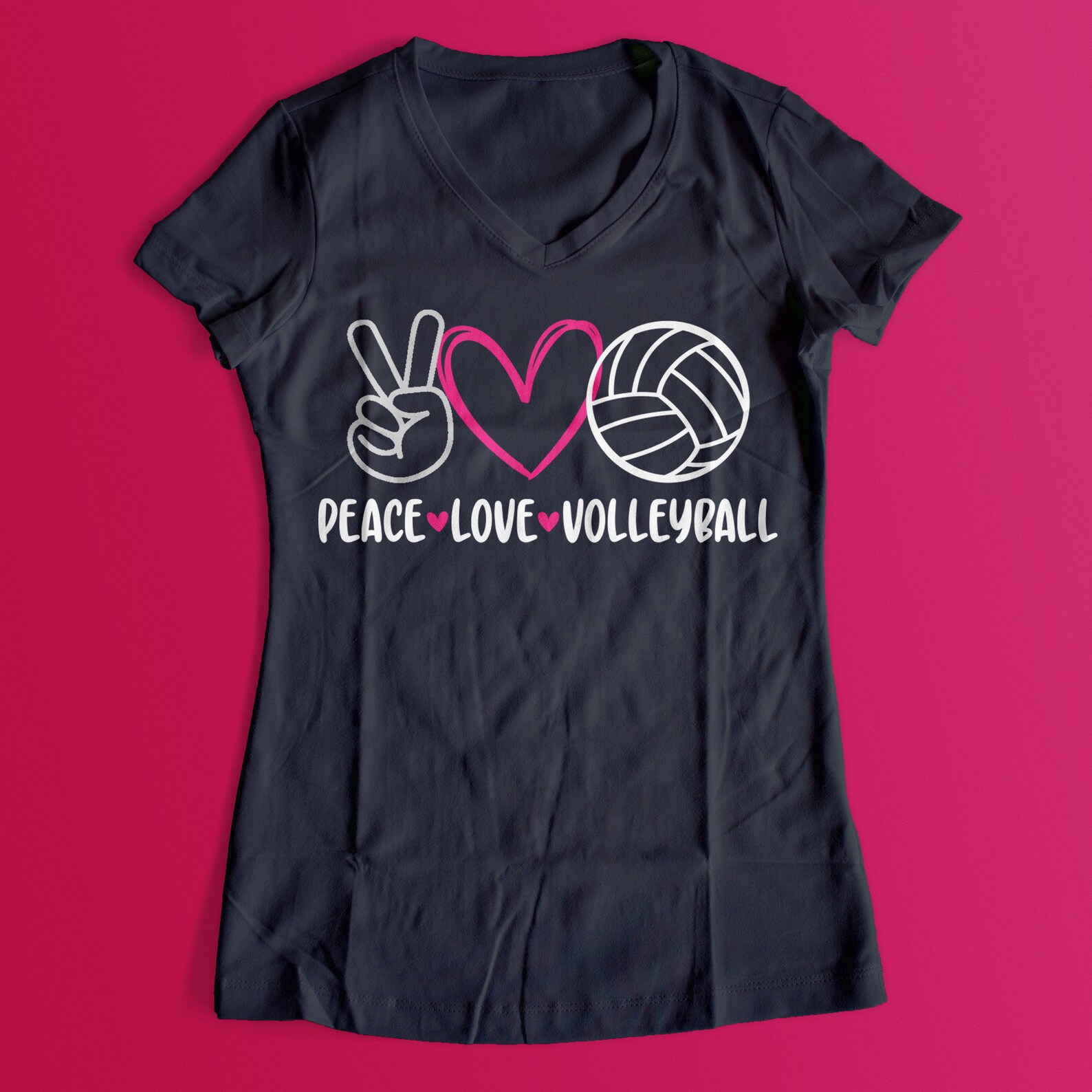 Download Peace Love Volleyball SVG Volleyball t shirt Cricut cut | Etsy