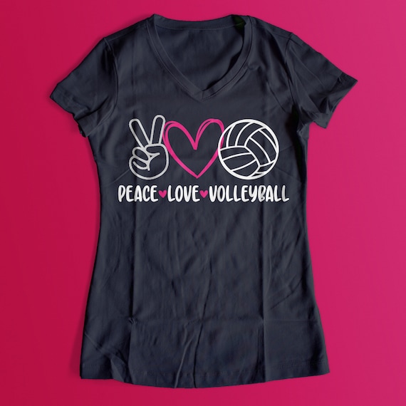 Download Peace Love Volleyball SVG Volleyball t shirt Cricut cut | Etsy