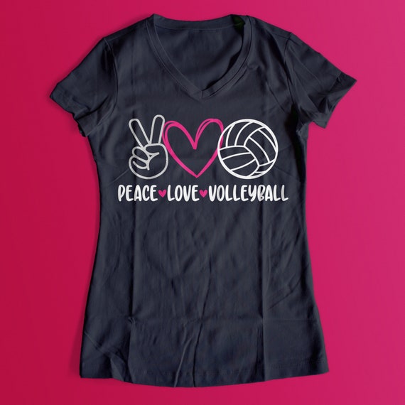 Download Peace Love Volleyball SVG Volleyball t shirt Cricut cut | Etsy