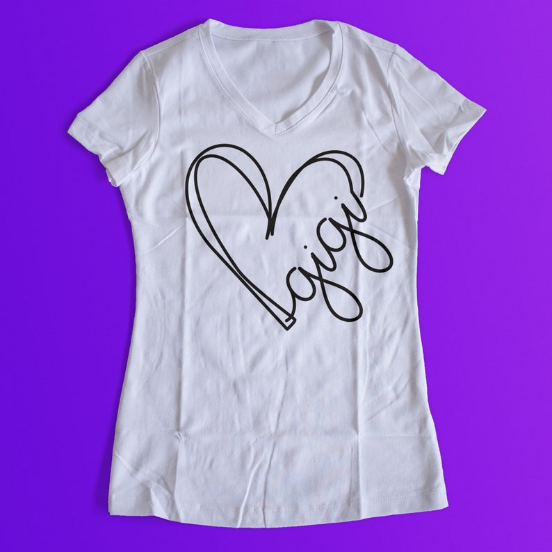 Download GiGi Heart Lines PNG DXF SVG Cut File Digital File T-Shirt ...