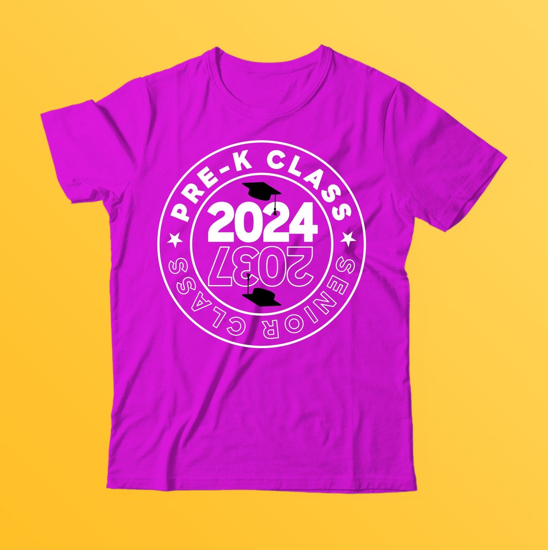 Prek Class 2024 Senior Class 2037 Class of 2037 Svg PNG DXF Eps Cricut