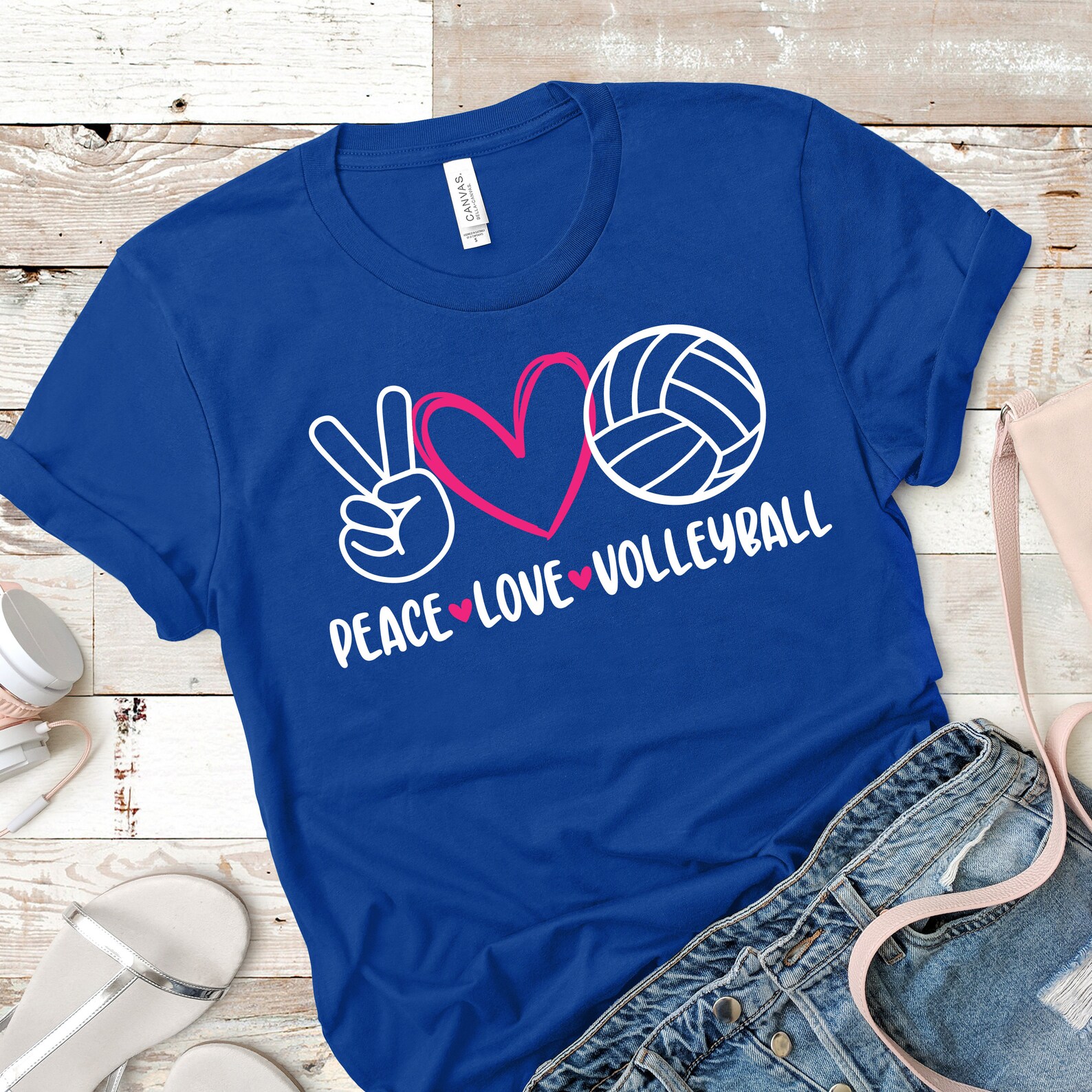 Download Peace Love Volleyball SVG Volleyball t shirt Cricut cut | Etsy