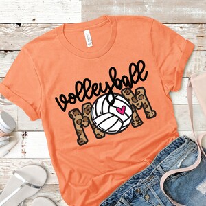 Volleyball Mom SVG | Volleyball t shirt | Cricut cut file | Sports Mom | Dtf eps PNG | Leopard Animal Print | Instant Download | Sublimation image 5