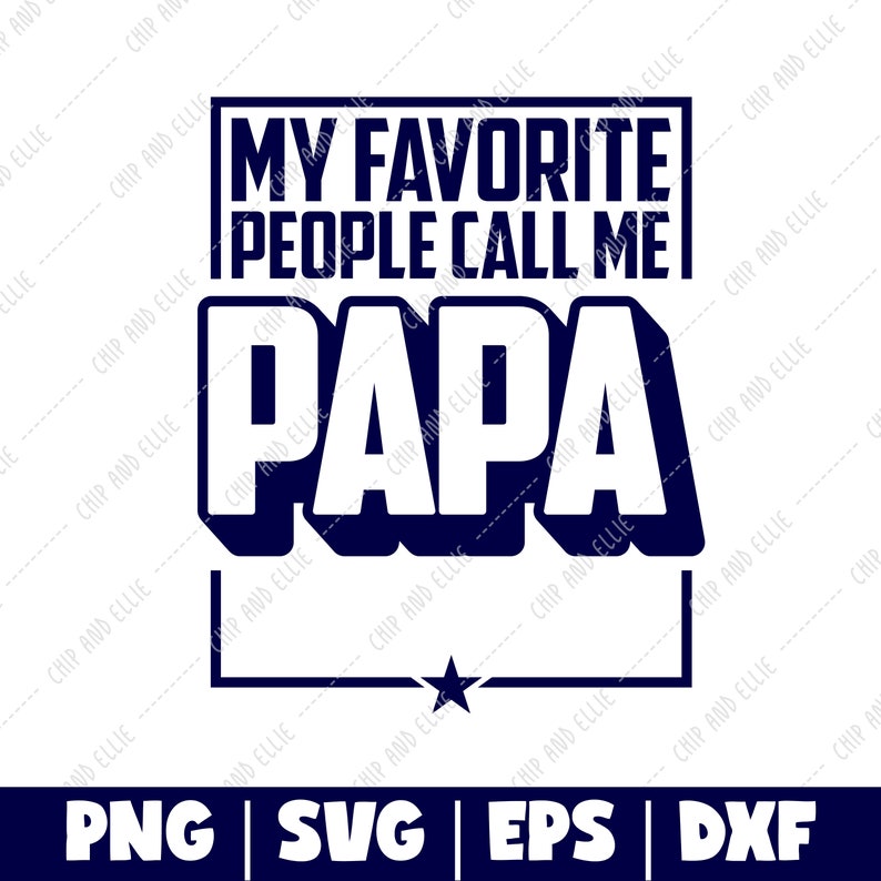 Papa kid name svg My Favorite People Call Me SVG PNG DXF Digital Cut File Father's Day svg Cricut File Grandad with Kid names image 2