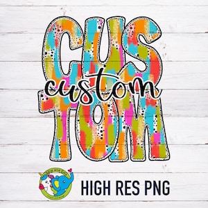Custom Preppy PNG | School Team Mascot | Custom PNG | High Resolution | Sports Mom | Team Name | Game Day | Sublimation | Digital Download