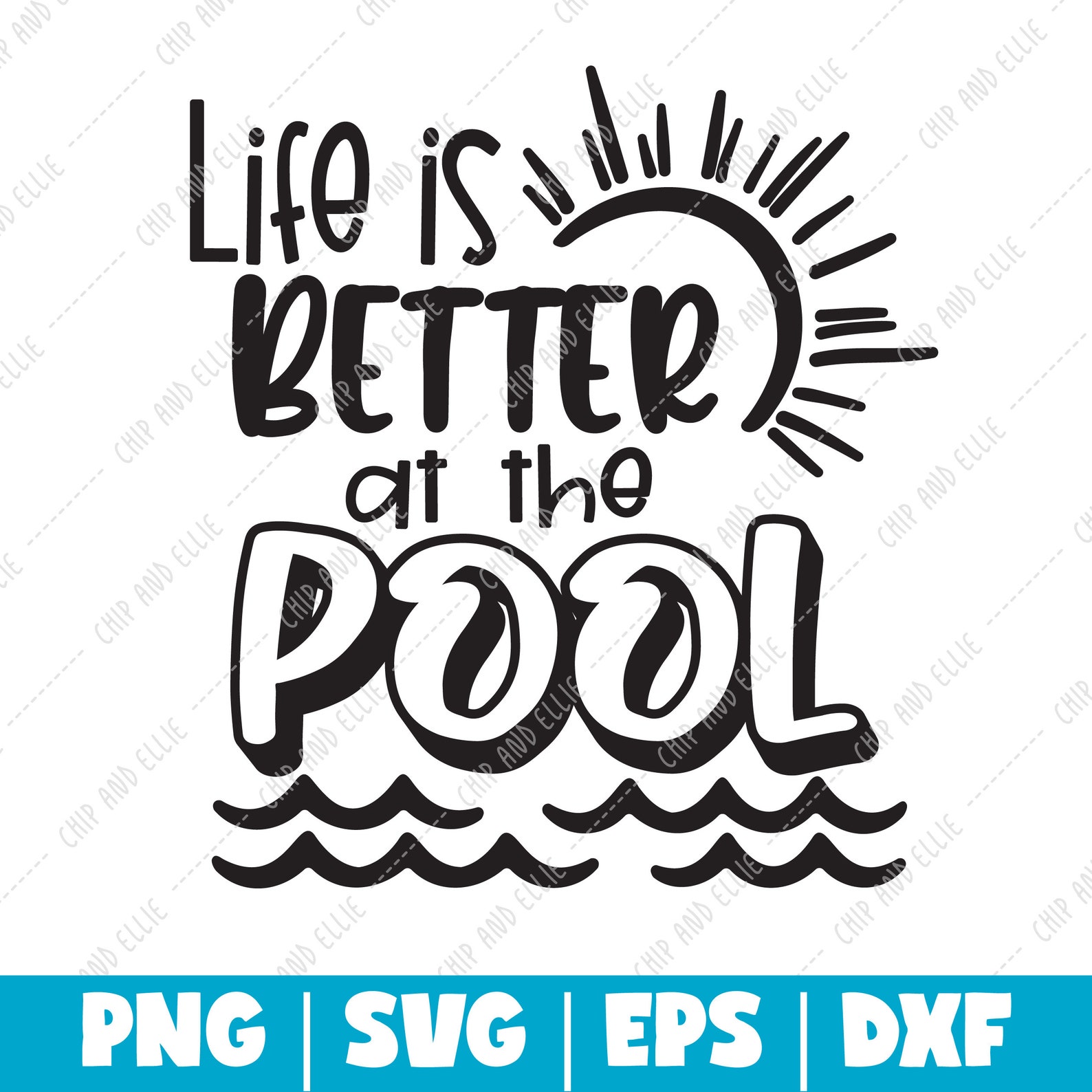 Life is Better at the Pool Pool Life svg Circut Cut File Etsy